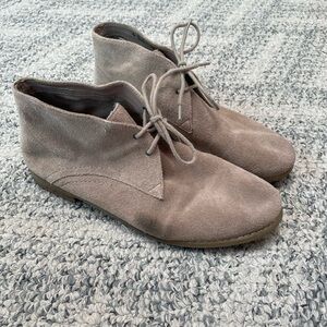 Franco Sarto Suede Ankle Boots, Size 7.5